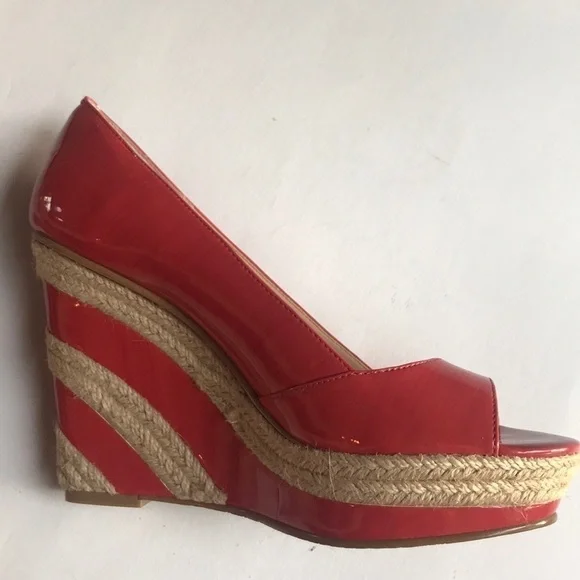 Calvin Klein Platform Peep Toe Heels Size 7 - Picture 6 of 8